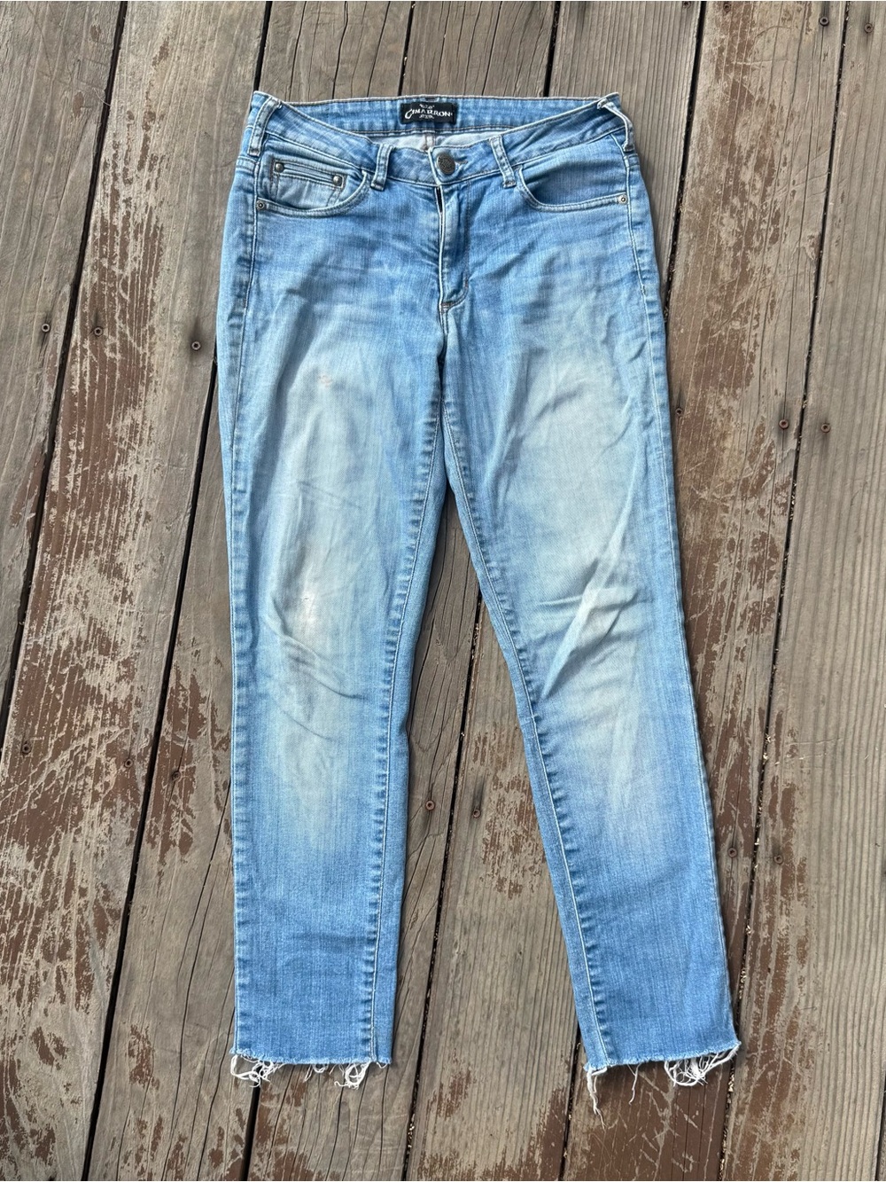 Women’s Light Blue Straight-Leg Jeans by Free People